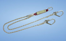 Shanghai double hook buffer tether double head hook shock-absorbing tether (three-strand rope) 61504 61502
