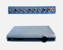 Visual shell two-way audio and video switcher AV audio signal switcher Manual 2 in 1 out SB-S21VA