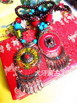 Mongolian necklace National retro style necklace Inner Mongolian handicraft jewelry gift necklace wholesale