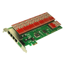 Deep simple 16-way telephone voice card FXO external Asterisk card Linux call center PCI-E board