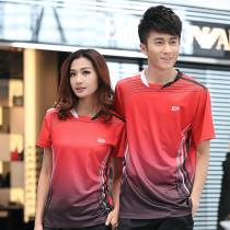 Group purchase Badminton Suit Womens Blouse Summer Turnover Short Sleeve Adult Sports Jersey Speed Dry Overdraft Air Half Sleeve Badminton