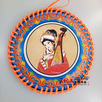 Leather mirror Mongolian mirror Inner Mongolia Mongolian characteristic handicraft mirror Zhaojun head mirror batch