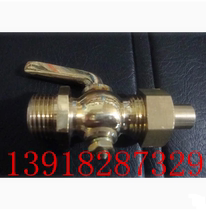 Copper cork copper two-way plug buffer tube copper live pressure gauge plug valve inside and outside the wire copper plug 2 3 46 points