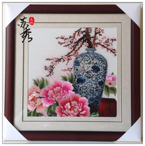 Plum Blossom Peony Flowers Bottle Living-room Xuanguan Bedroom Book Room Decoration Minimalist Eurostyle Style Fresco Hanging Painting Rich And Expensive Vase