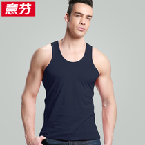 Yifen men's vest summer large size loose cotton hurdle fitness vest men's sleeveless solid color sports undershirt
