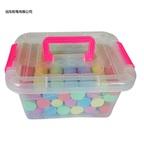  Coarse chalk storage box Fat coarse graffiti Steel wood mark dust-free multi-color chalk 25 packs of 5 colors