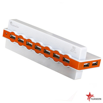Yuanxin USB HUB 10 port YXH-31 butterfly color sub-hub with pull switch with external power supply