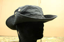 Rhinoceros hornet armor Black Tactical Benny hat Black round-brimmed hat