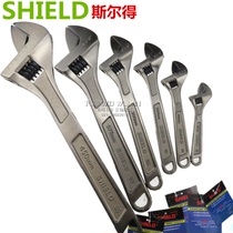 Sierde black nickel adjustable wrench thickened type active wrench wrench wrench 6 inch 8 inch 10 12 15 18 inch