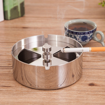 Stainless steel ashtray car ashtray rotating wind-proof fly ash tray fashion creative personality gift