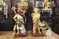 Buddha Shengfan pure copper gilt gold ribbon Guan Gong Gan Wei Tuo Wei Tuo Bodhisattva protector of Buddha