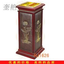 Hotel-style apartment room aisle floor-to-ceiling trash can leather rusty leather surface peel bucket indoor seat bucket