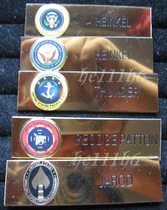 American NAVY three-layer golden name brand can be customized at any time.