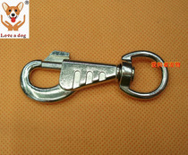 Chrome plated strong zinc alloy spring hook spring buckle traction belt accessories hook buckle 20077 type