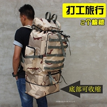 100L waterproof Oxford cloth super large capacity luggage outdoor backpack men Travel large shoulder work moving bag