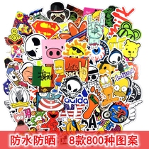 Car Stickers Body Cartoon Graffiti Decoration Individuality Moto Bike Stickup Car Ornament Waterproof Patch Flowers