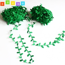 Holiday school decoration hanging kindergarten environment layout rattan spring decoration non-woven wicker green leaf strip