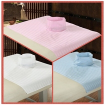 A variety of cotton massage bedspreads with holes Simple non-slip cotton breathable massage therapy bed lying pillow lying towel hole towel