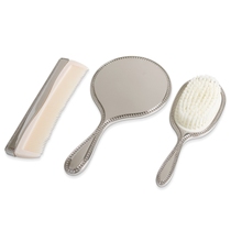 European style Royal comb clothes brush mirror comb set handheld makeup mirror handle mirror portable makeup model room ornaments