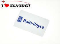  I love to fly) Rollo Rolls-Royce logo Bus card sticker ID Card Meal Card Sticker CREW Tide sticker