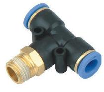 Pneumatic CONNECTOR T-type threaded TEE PB8-02 PLUG OUTER DIAMETER 8MM TRACHEA 2 points diameter