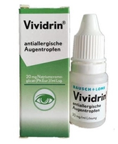 Spot German original Vividrin conjunctivitis color gan eye drops are available for adults and babies
