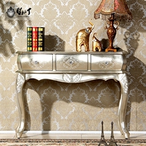 Neoclassical European entrance cabinet Decorative cabinet Solid wood living room partition cabinet Foyer cabinet Foyer dining edge locker Ultra-thin