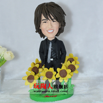 Clay clay figurine custom clay pinching portrait diy doll soft pottery Doll Doll custom-made surprise gift