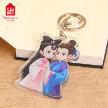 Songcheng White snake legend series Acrylic keychain couple pendant accessories Songli life tide products