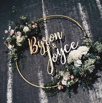 Creative custom European style forest wedding hanging plate letter name plate Outdoor wedding decoration tag logo tag