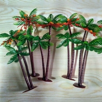 Simulation coconut tree DIY simulation beach landscape material Sabre decoration coconut tree hotel cutlery plate decoration edge