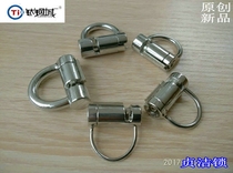 Titanium Steel City R large lock PA ring simple chastity lock anti-derailment small three encounter stainless steel padlock