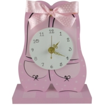 Seat Bell Tower Bell Bedroom Mute Princess Shoes Clock Nordic Light Lavish Creative Wall Clock Room Tabletop Pendulum Clock