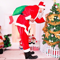 Christmas performance Performance clothing Santa Claus clothing Gold velvet adult male and female public clothing clothes
