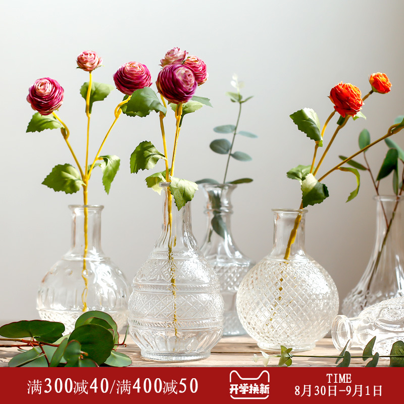 ★透明玻璃插花花瓶 16.9元(需用券)