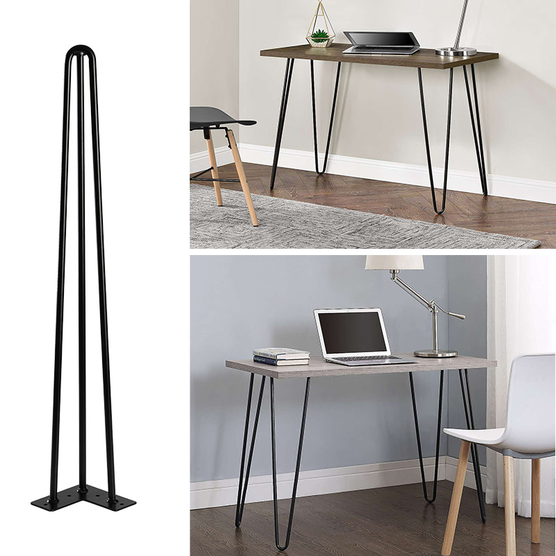 Nordic solid thickened Wrought iron table leg bracket Metal table legs Table legs Simple custom office bar 4 pcs