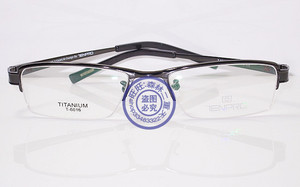 专柜正品 淡泊眼镜架/眼镜框 T6016 C2 纯钛灰色