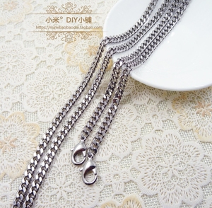 米家5MM银色纯铜链条 高级电镀闪闪包链 女包小包包带包链条单买