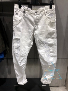 GSTAR 专柜正品代 D02023.6729.8314 男款泼漆白色宽松弯刀牛仔裤
