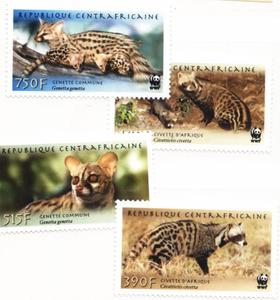 外国邮票 WWF 中非 F152