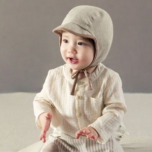 Y138韩国进口KIDSCLARA男宝宝衬衫 长袖上衣 婴幼儿衣服 春夏童装