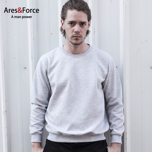 Ares＆Force2016秋冬新款男装大码卫衣 韩版T恤长袖 肥佬圆领外套