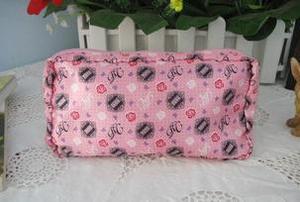 换购品 3元特价 粉色的诱惑 玫瑰小野印花化妆包 手包 收纳包