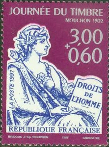 【奥托玛邮票】法国1997年 邮票日 1全 F97394