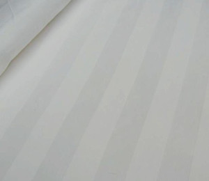100%纯棉布料白布 贡缎床单布 贡缎布料 白色粉色缎条布料2.1米宽
