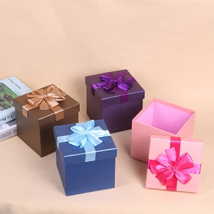 韩版精美礼品盒子婚庆喜糖礼盒圣诞正方形盒手表盒纸盒马克杯盒子