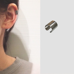 银色防过敏无耳洞小耳夹耳骨夹耳钉耳环欧美钛钢简约日韩男女中性