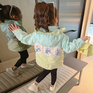 三岁四岁五岁六女童春装外套2024新款洋气时髦上衣小女孩薄款衣服