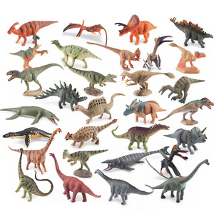 30种恐龙模型5-12cm仿真翼龙霸王龙迅猛龙梁龙苍龙小摆件儿童玩具