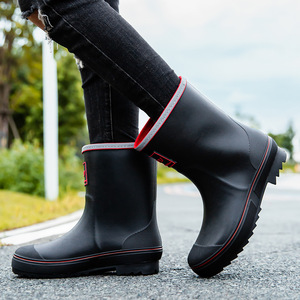 回力爆款雨季士防水胶鞋PVC冬季束口保暖士雨靴户外耐磨雨鞋发